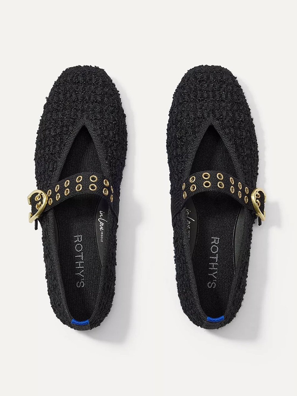 New Rothy's The Max Square Buckle Mary Jane Flats